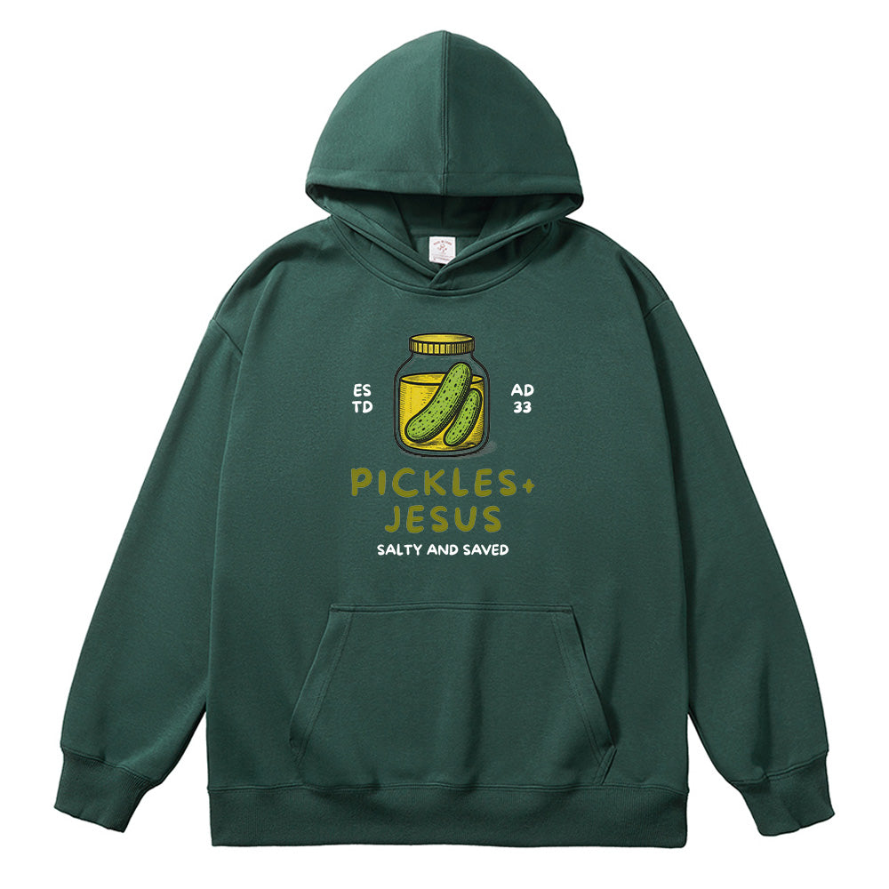 Pickles And Jesus Christian Unisex Cotton Hoodie