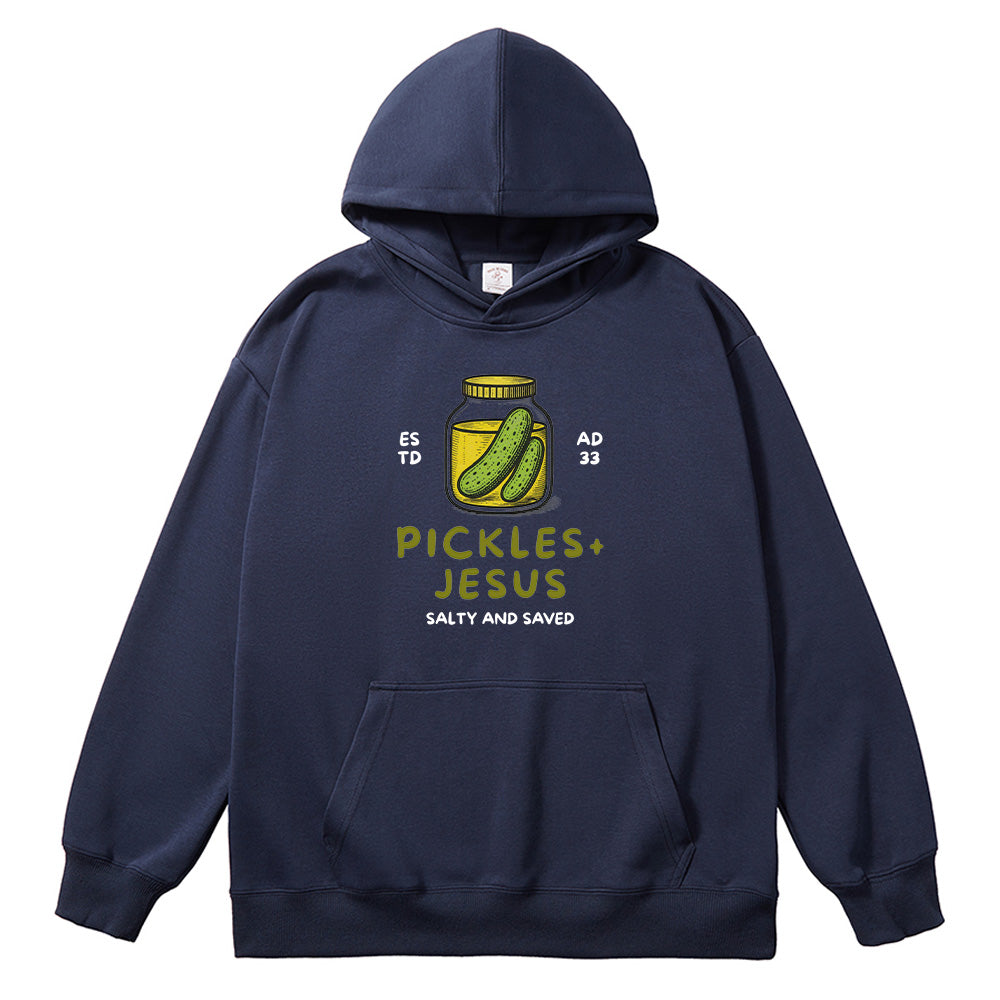 Pickles And Jesus Christian Unisex Cotton Hoodie