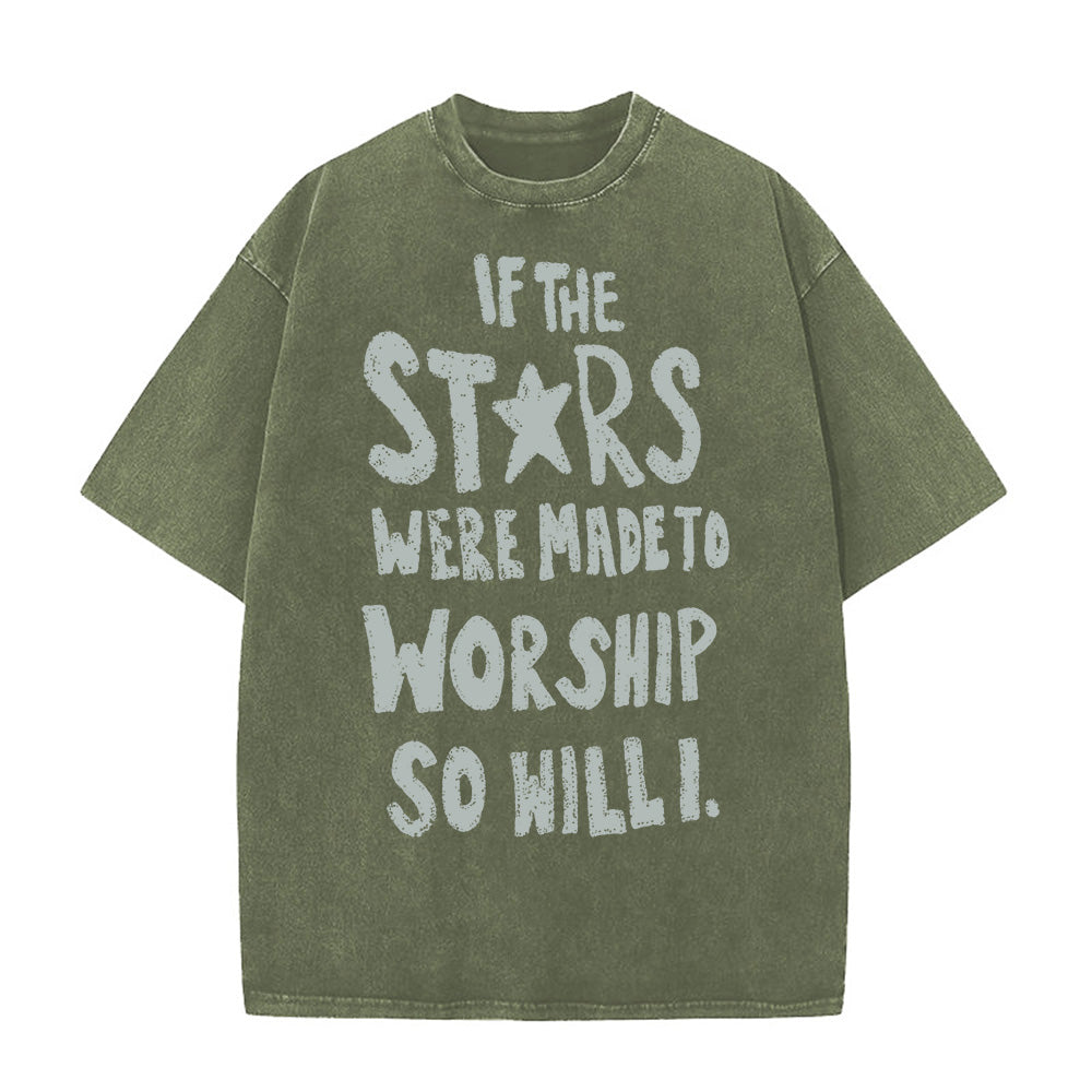 If The Stars Unisex Washed T-Shirt