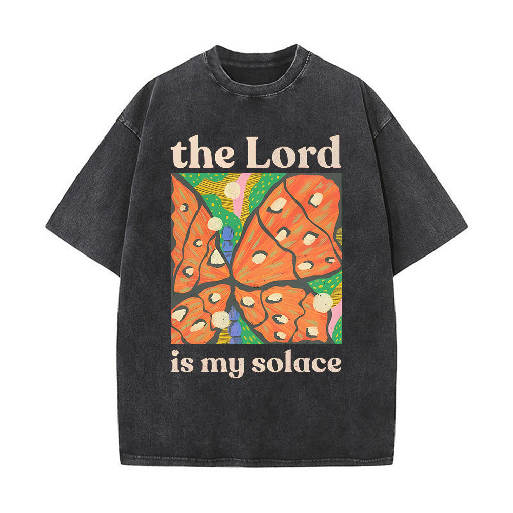 The Lord Is My Solace Unisex Washed T-Shirt