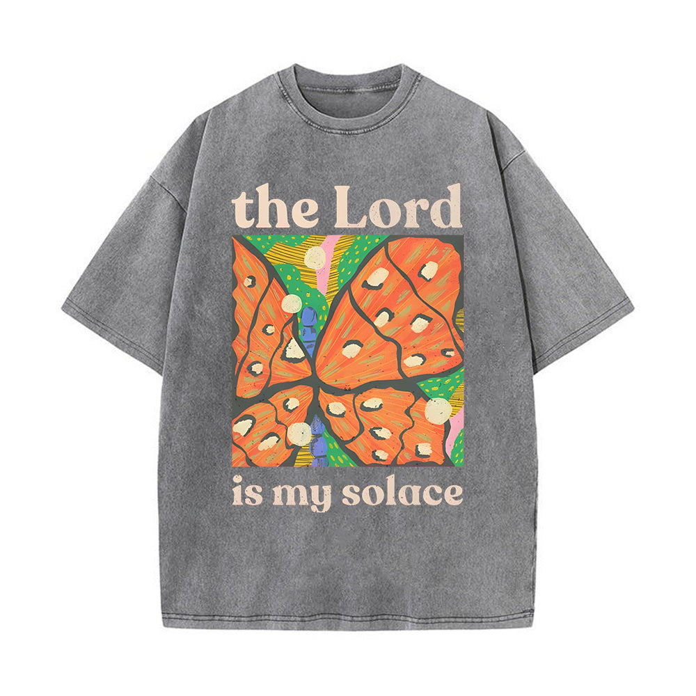 The Lord Is My Solace Unisex Washed T-Shirt