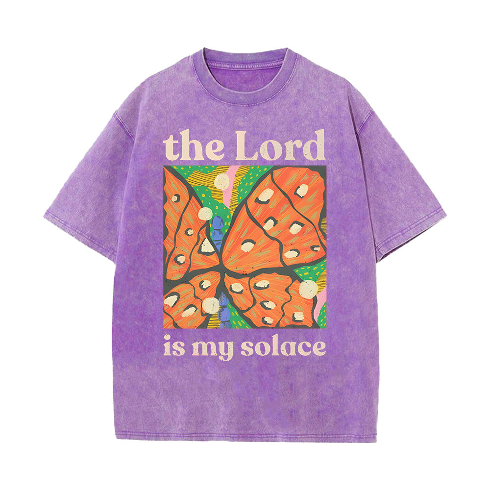 The Lord Is My Solace Unisex Washed T-Shirt