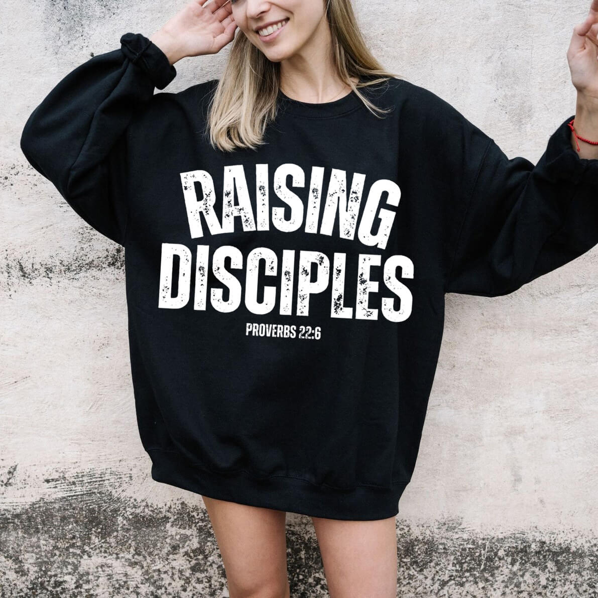Raising Disciples Proverbs 22:6 Unisex Cotton Sweatshirt