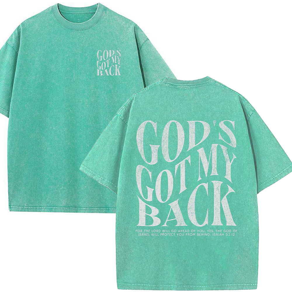 God's Got My Back Unisex Washed T-Shirt
