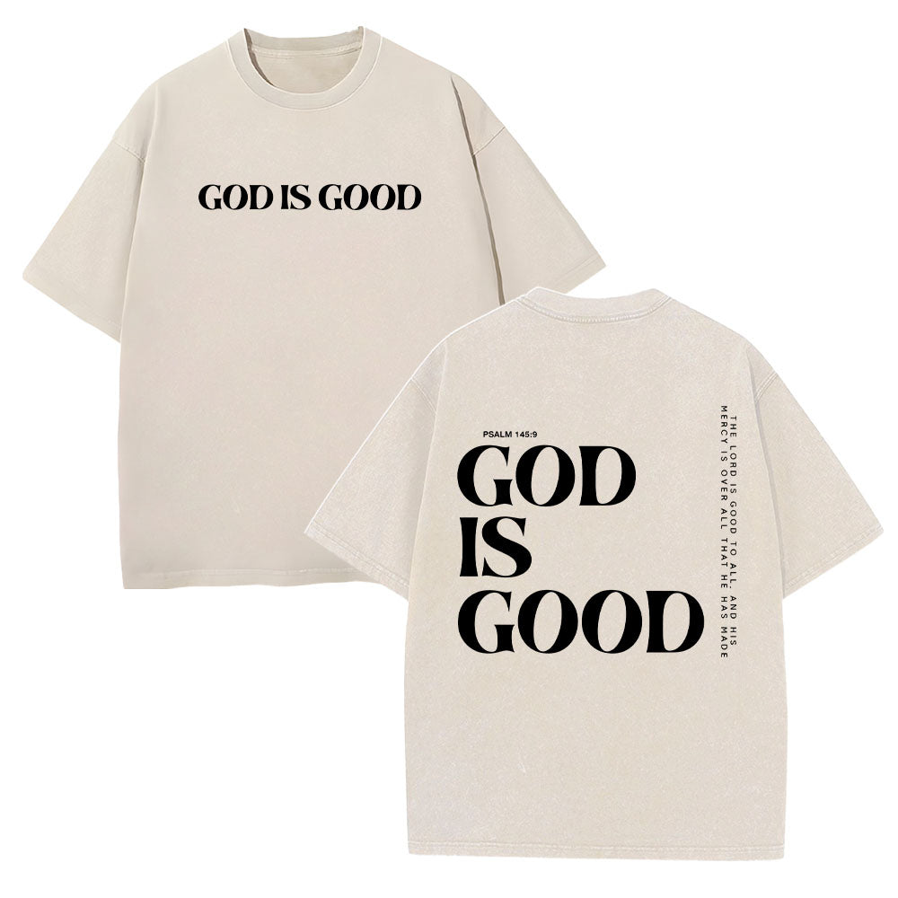 God Is Good Unisex Washed T-Shirt