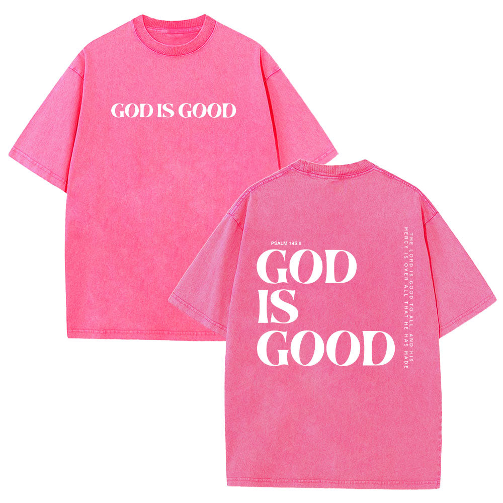 God Is Good Unisex Washed T-Shirt