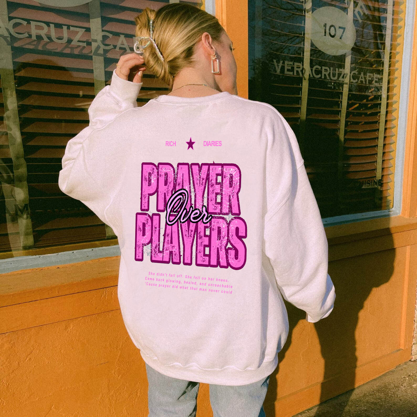 Prayer Over Players Unisex Cotton Sweatshirt