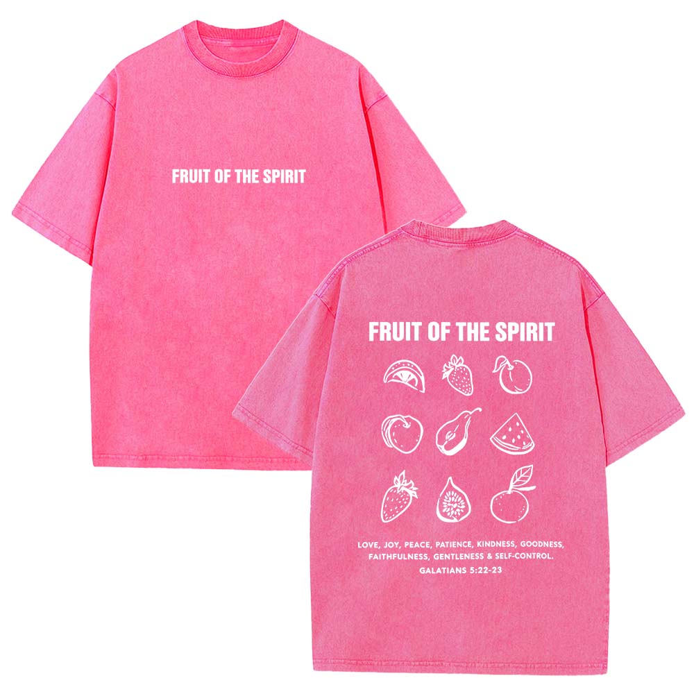 Fruit Of The Spirit Faith Christian Unisex Washed T-Shirt
