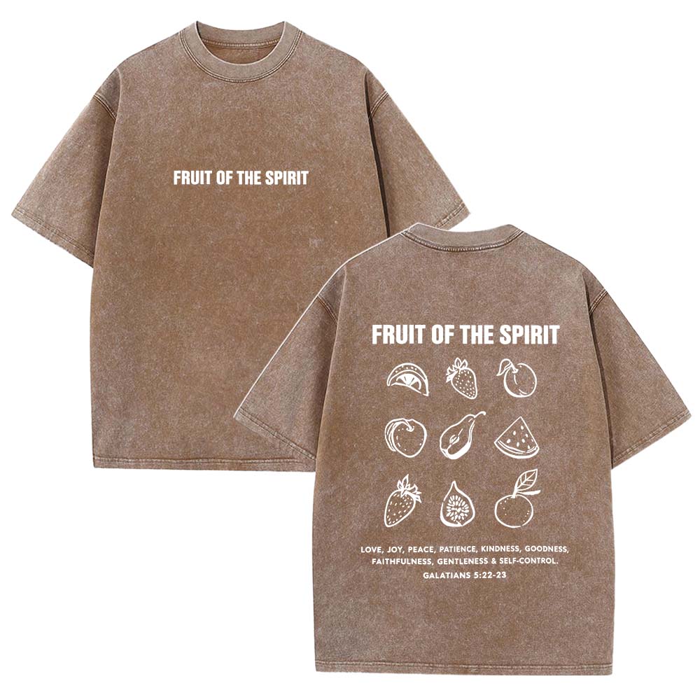 Fruit Of The Spirit Faith Christian Unisex Washed T-Shirt