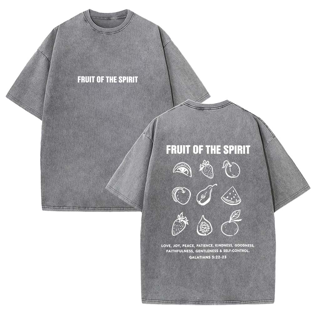Fruit Of The Spirit Faith Christian Unisex Washed T-Shirt