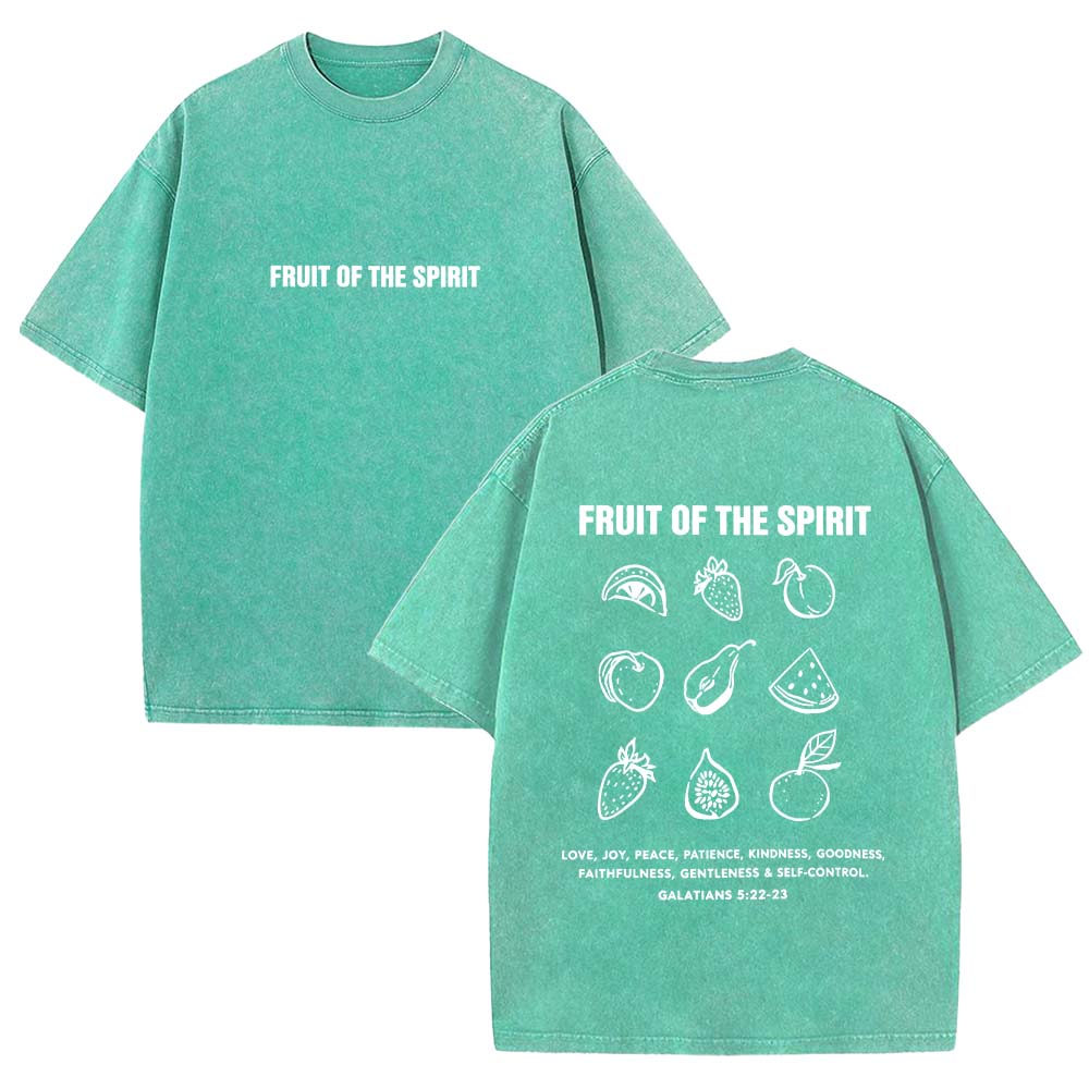 Fruit Of The Spirit Faith Christian Unisex Washed T-Shirt