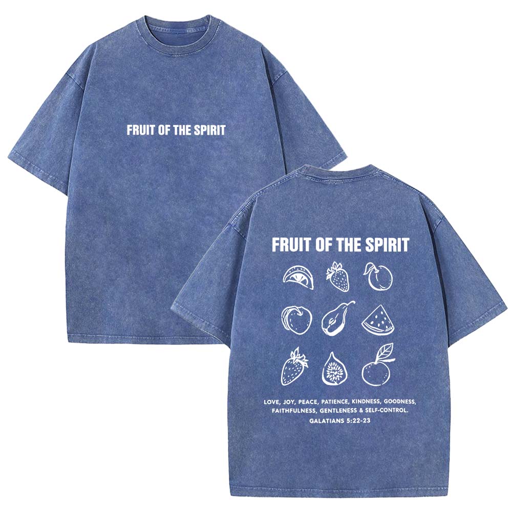 Fruit Of The Spirit Faith Christian Unisex Washed T-Shirt