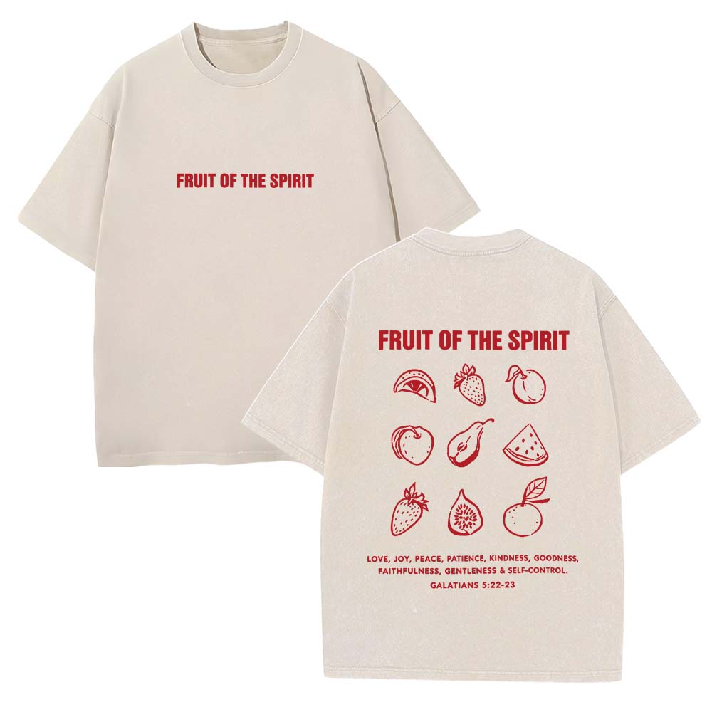 Fruit Of The Spirit Faith Christian Unisex Washed T-Shirt