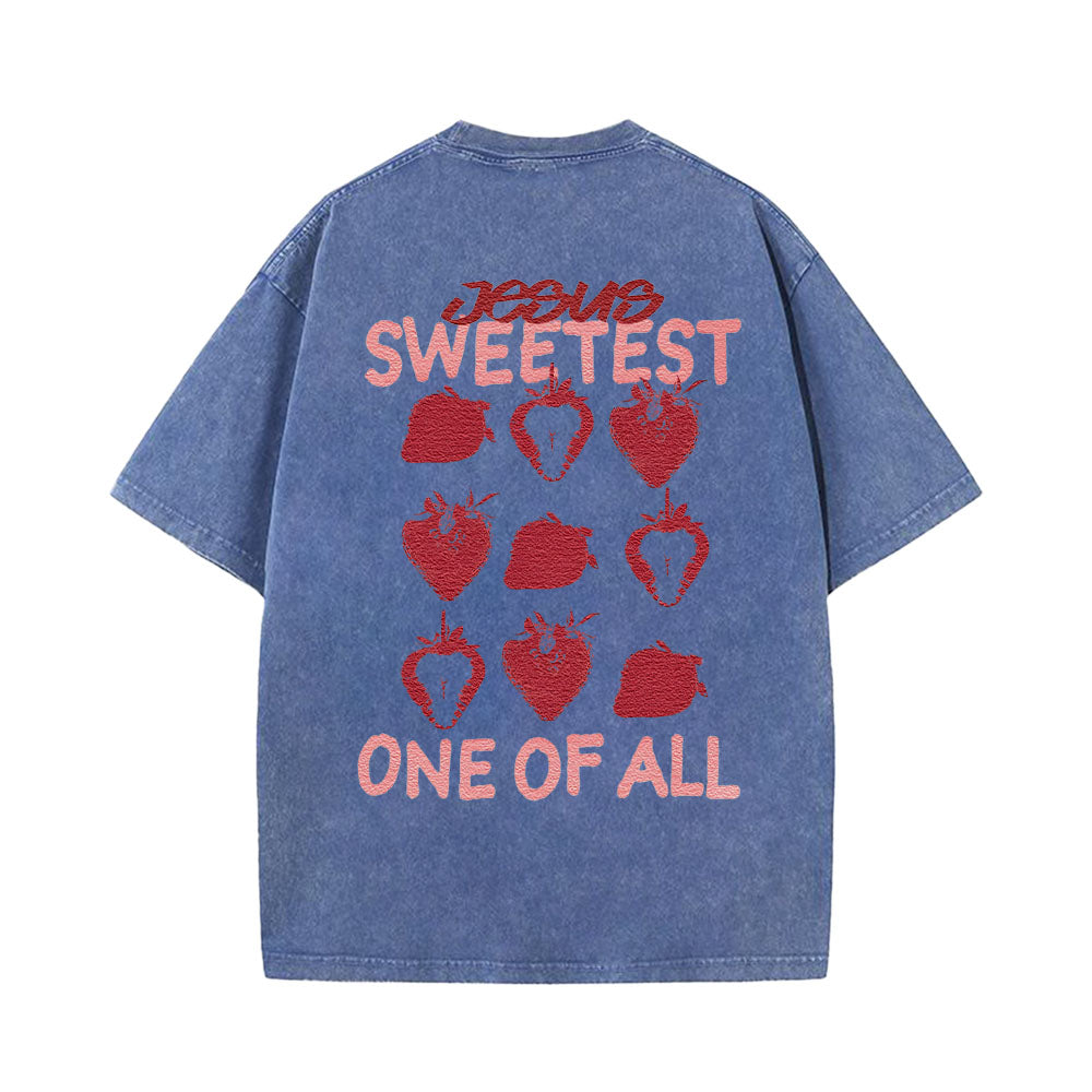 Jesus Sweetest One of All Unisex Washed T-Shirt