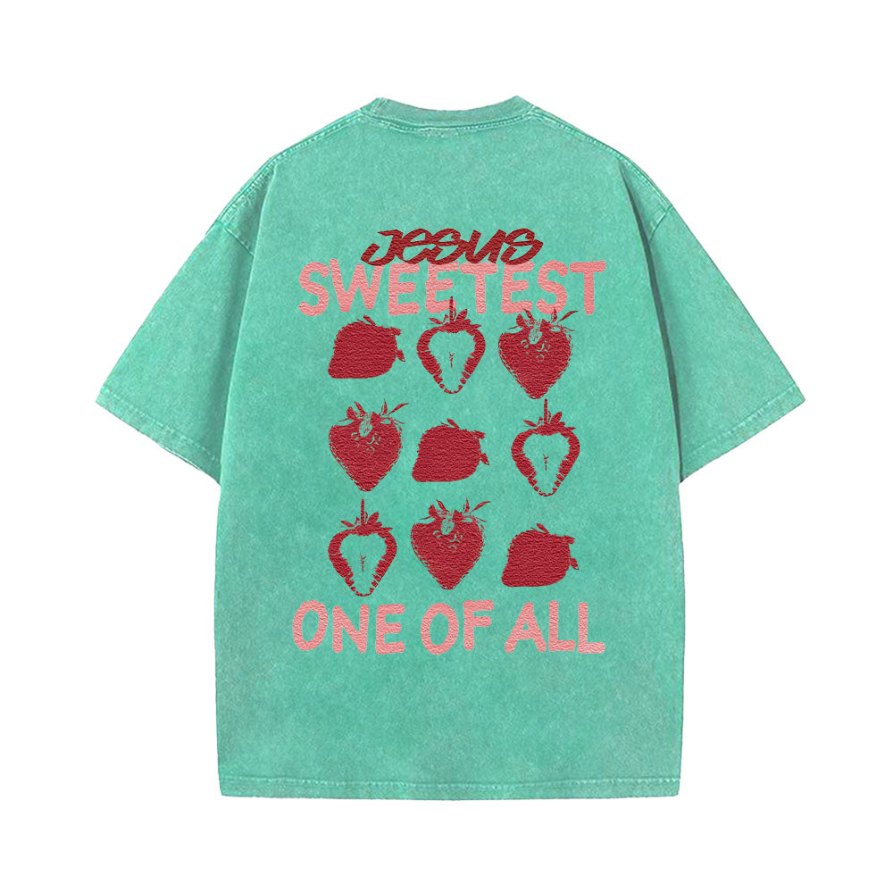 Jesus Sweetest One of All Unisex Washed T-Shirt