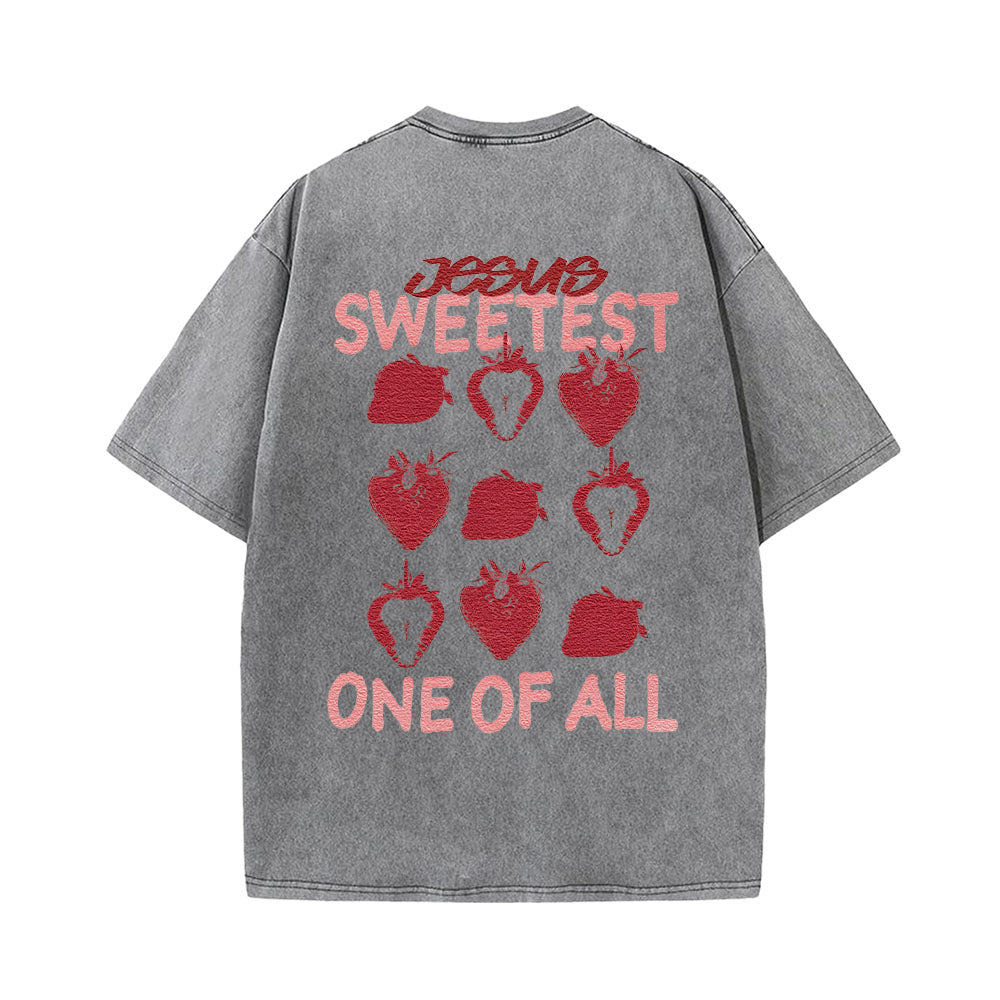 Jesus Sweetest One of All Unisex Washed T-Shirt