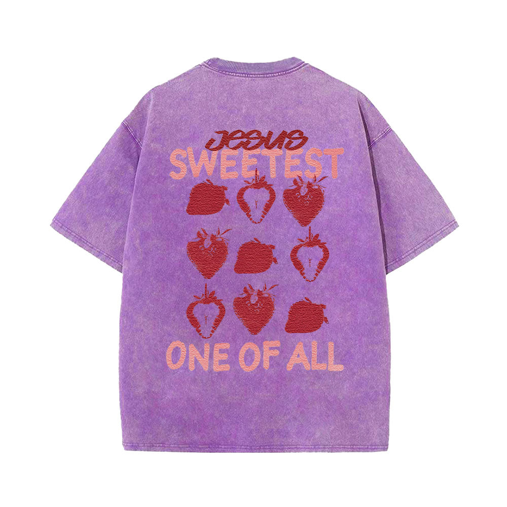 Jesus Sweetest One of All Unisex Washed T-Shirt