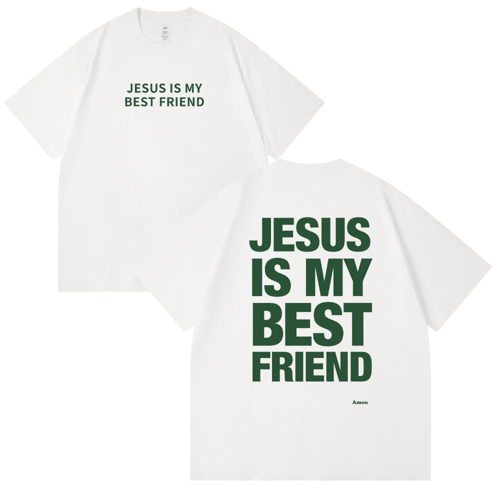 Jesus is My Best Friend Christian Unisex Cotton T-shirt
