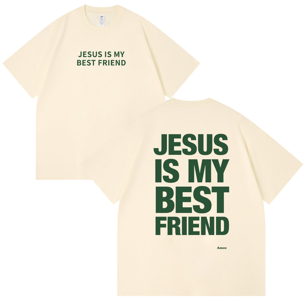 Jesus is My Best Friend Christian Unisex Cotton T-shirt