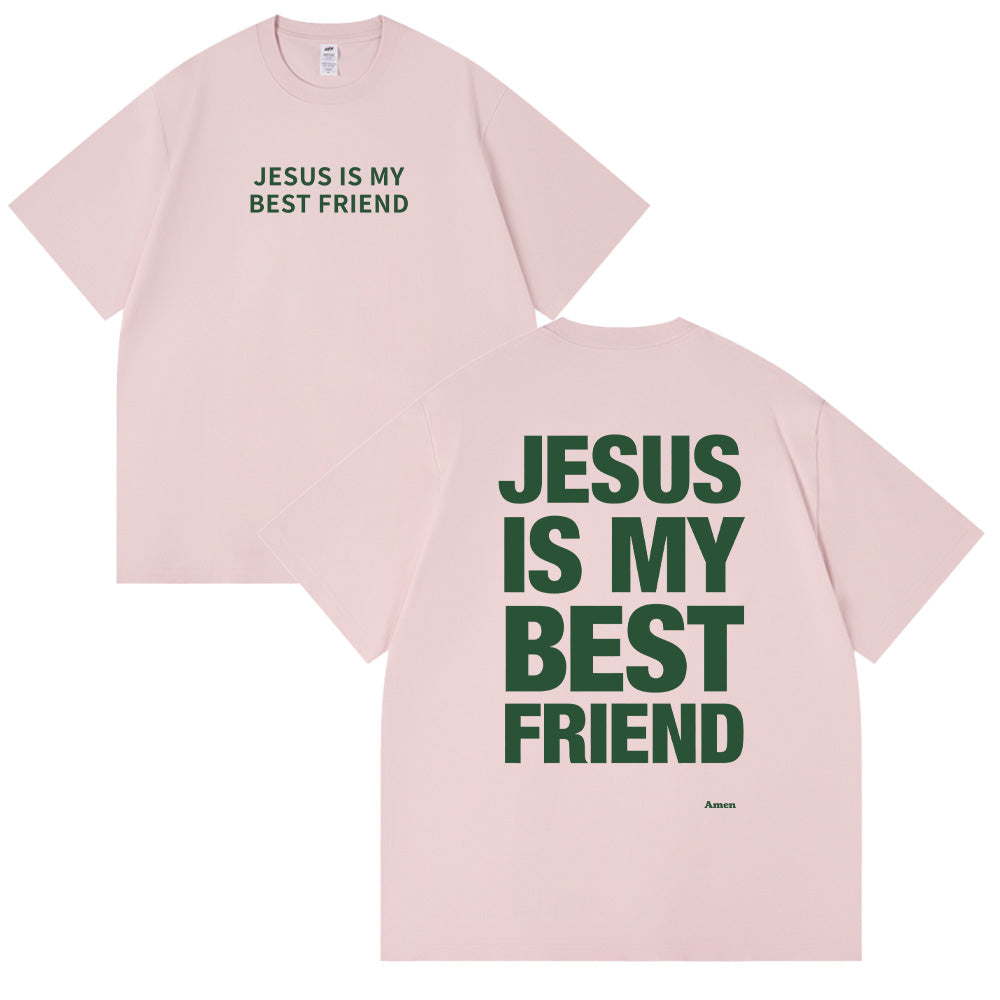 Jesus is My Best Friend Christian Unisex Cotton T-shirt