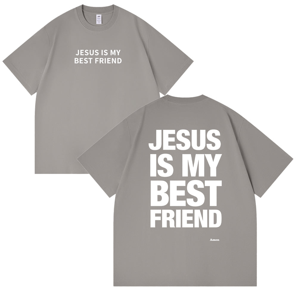 Jesus is My Best Friend Christian Unisex Cotton T-shirt