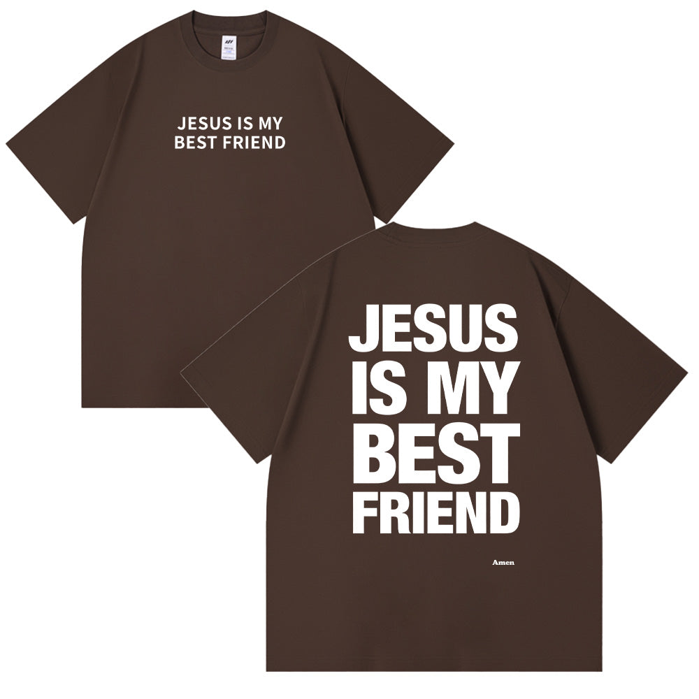 Jesus is My Best Friend Christian Unisex Cotton T-shirt