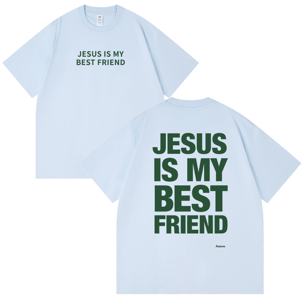 Jesus is My Best Friend Christian Unisex Cotton T-shirt