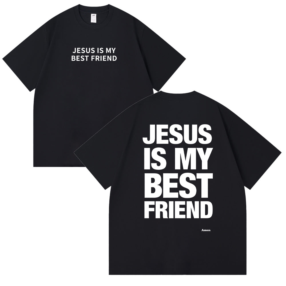 Jesus is My Best Friend Christian Unisex Cotton T-shirt