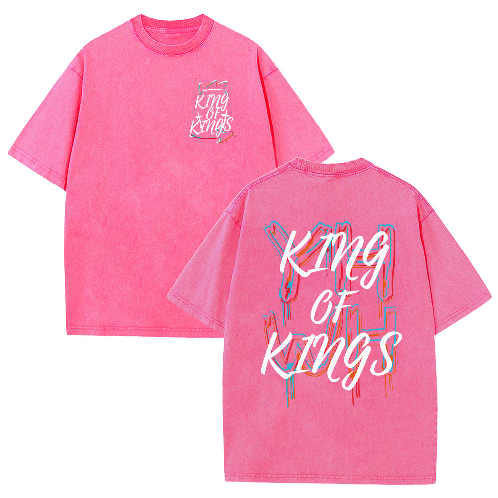 King Of Kings and YHWH Unisex Washed T-Shirt