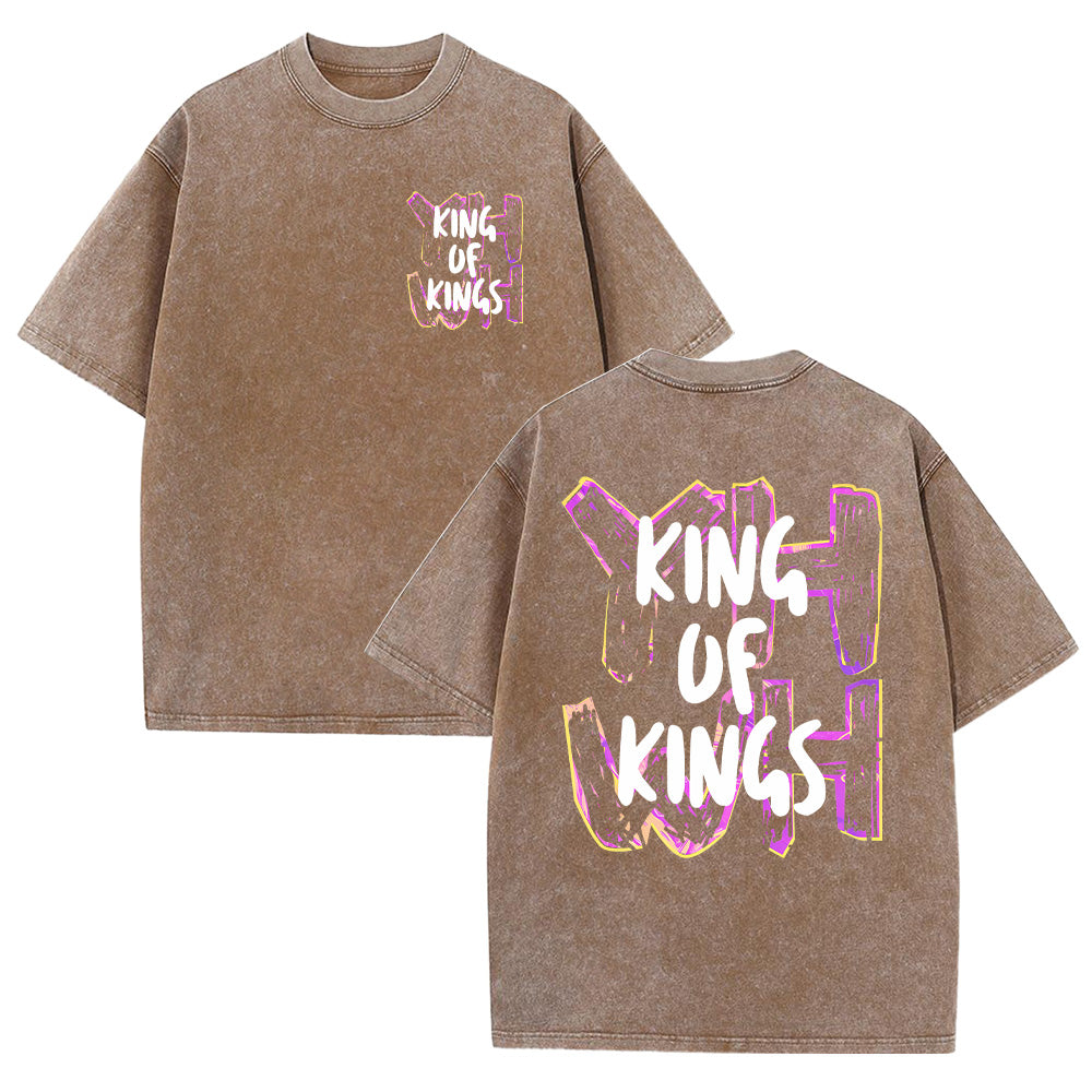 YHWH King of Kings Unisex Washed T-Shirt