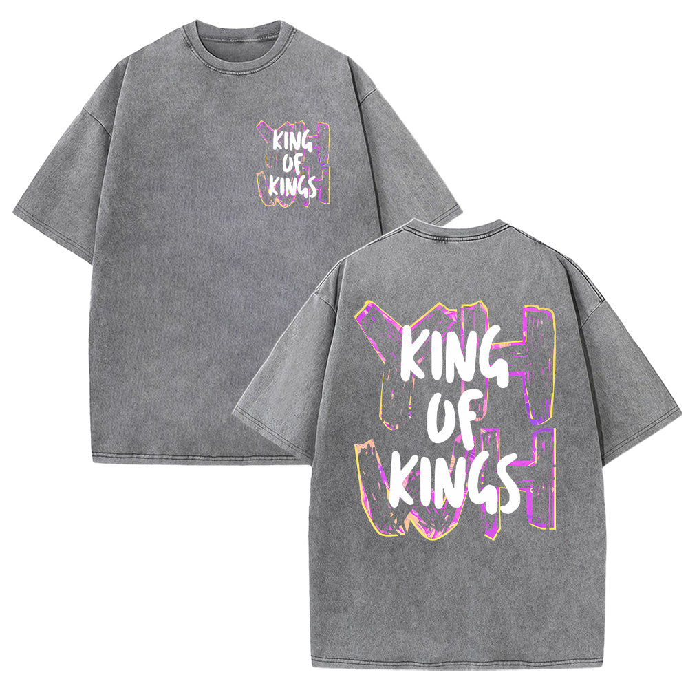 YHWH King of Kings Unisex Washed T-Shirt