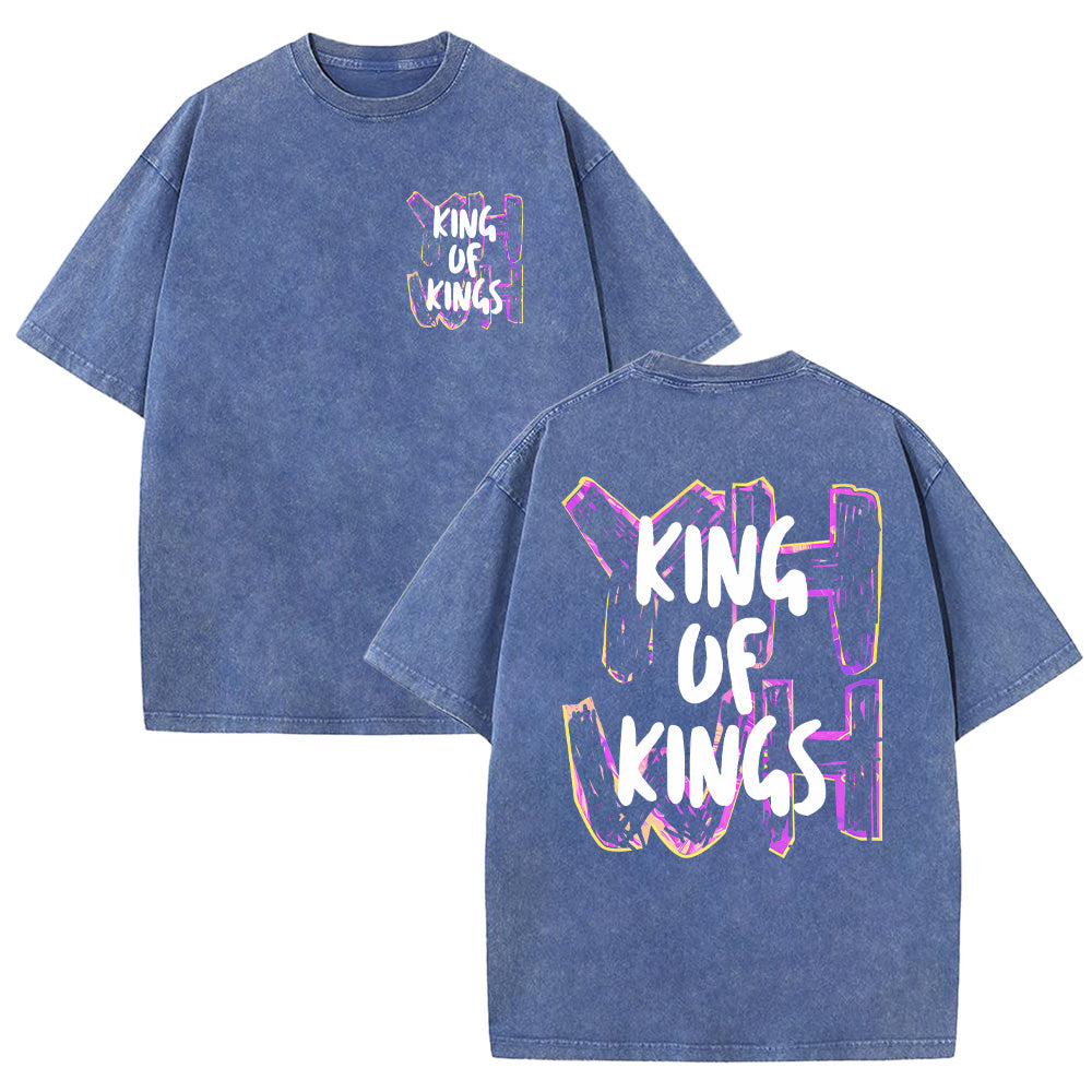 YHWH King of Kings Unisex Washed T-Shirt