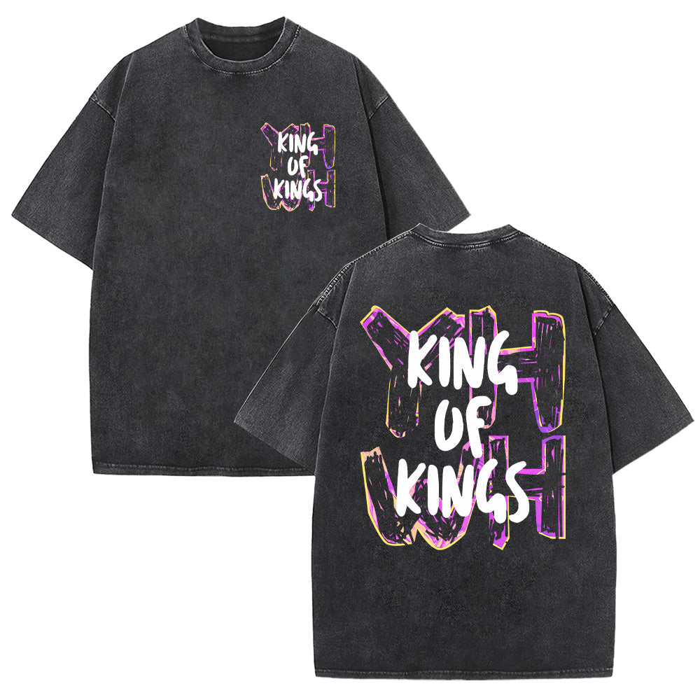 YHWH King of Kings Unisex Washed T-Shirt