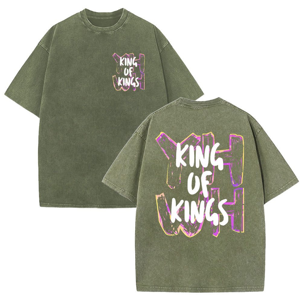 YHWH King of Kings Unisex Washed T-Shirt