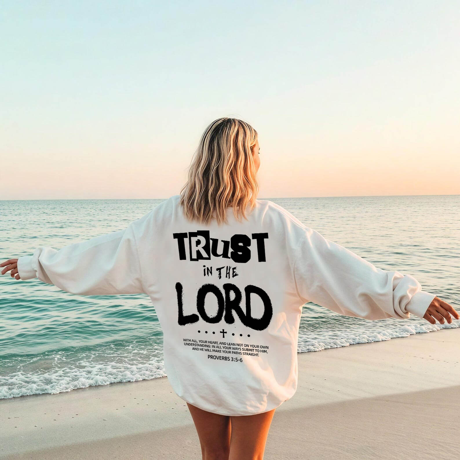 Trust in the Lord Unisex Cotton Sweatshirt