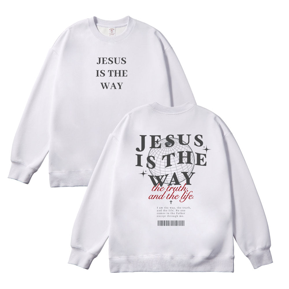 Jesus is the Way Unisex Cotton Sweatshirt