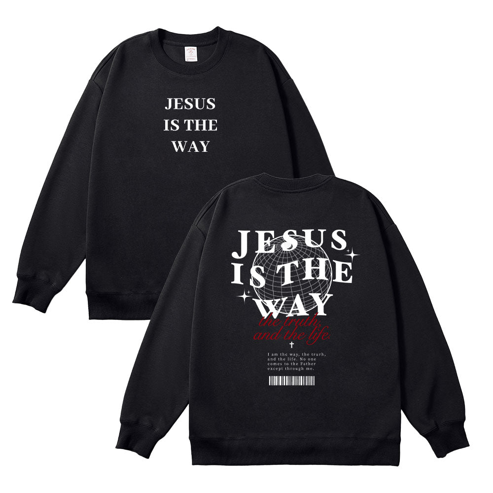 Jesus is the Way Unisex Cotton Sweatshirt