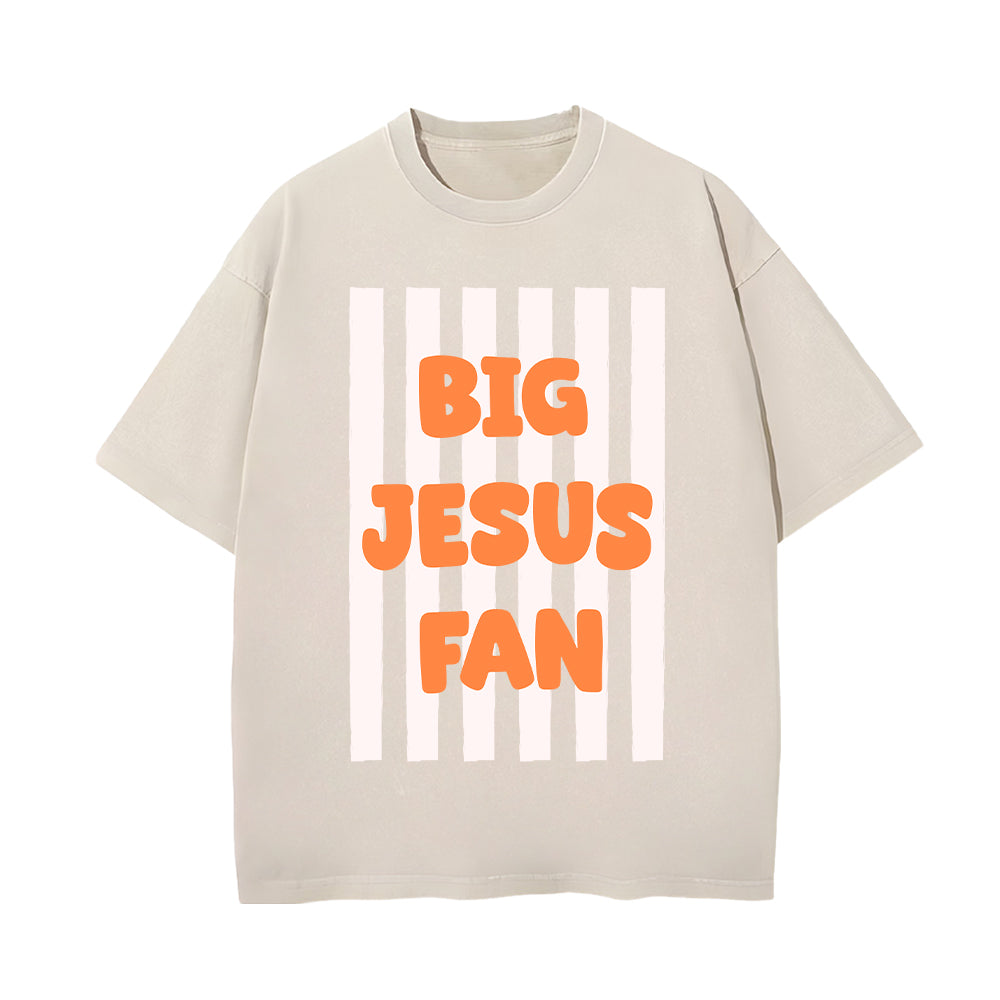 Big Jesuse Fan Unisex Washed T-shirt