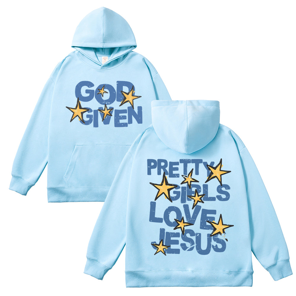 Pretty Girls Love Jesus Unisex Cotton Hoodie