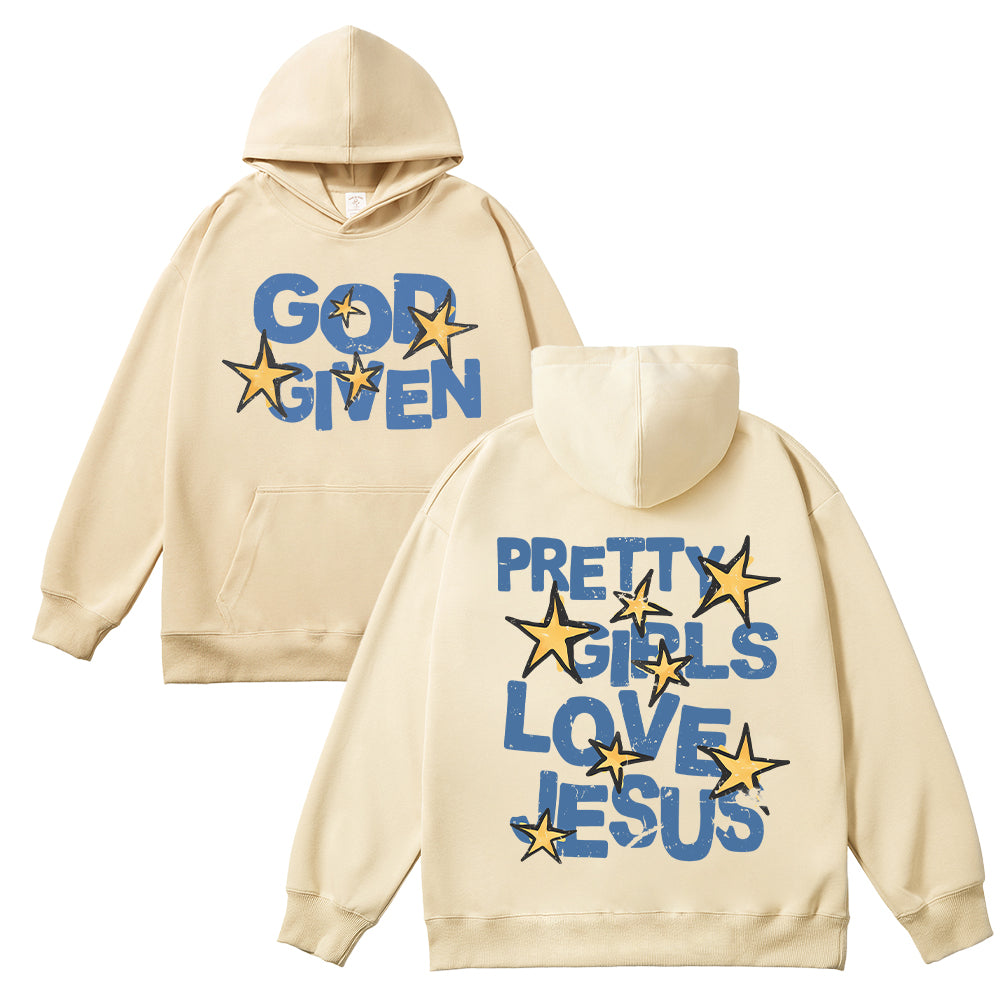 Pretty Girls Love Jesus Unisex Cotton Hoodie