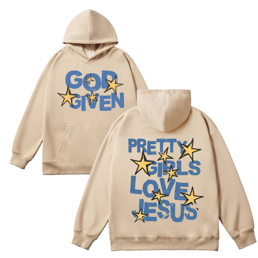 Pretty Girls Love Jesus Unisex Cotton Hoodie