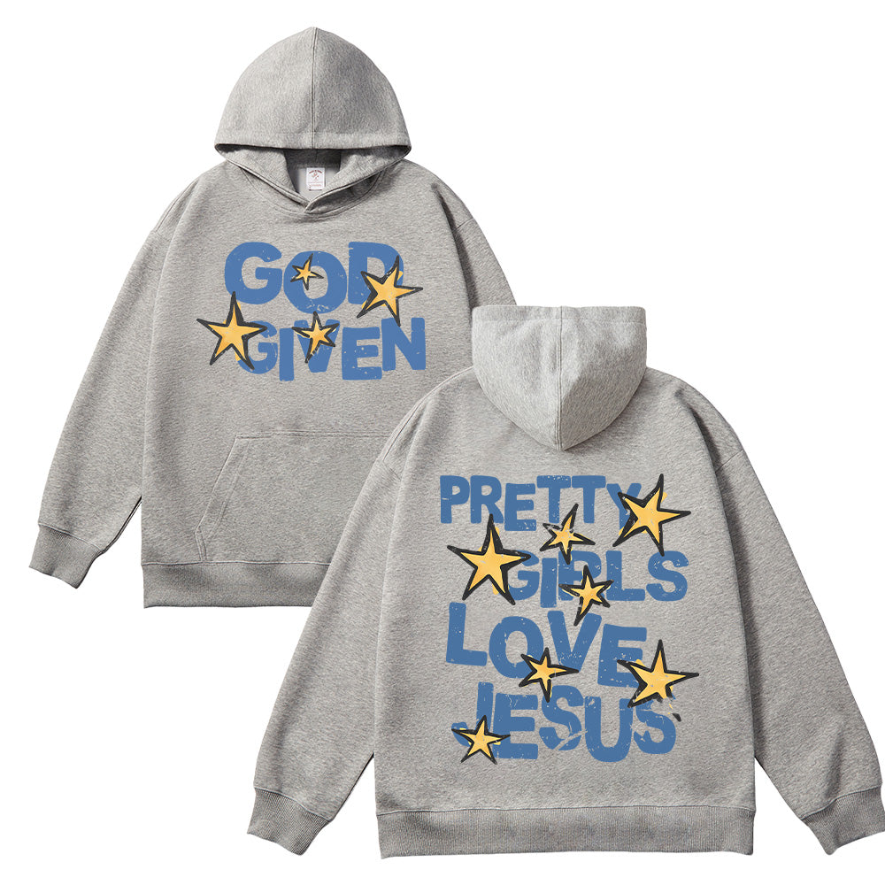 Pretty Girls Love Jesus Unisex Cotton Hoodie