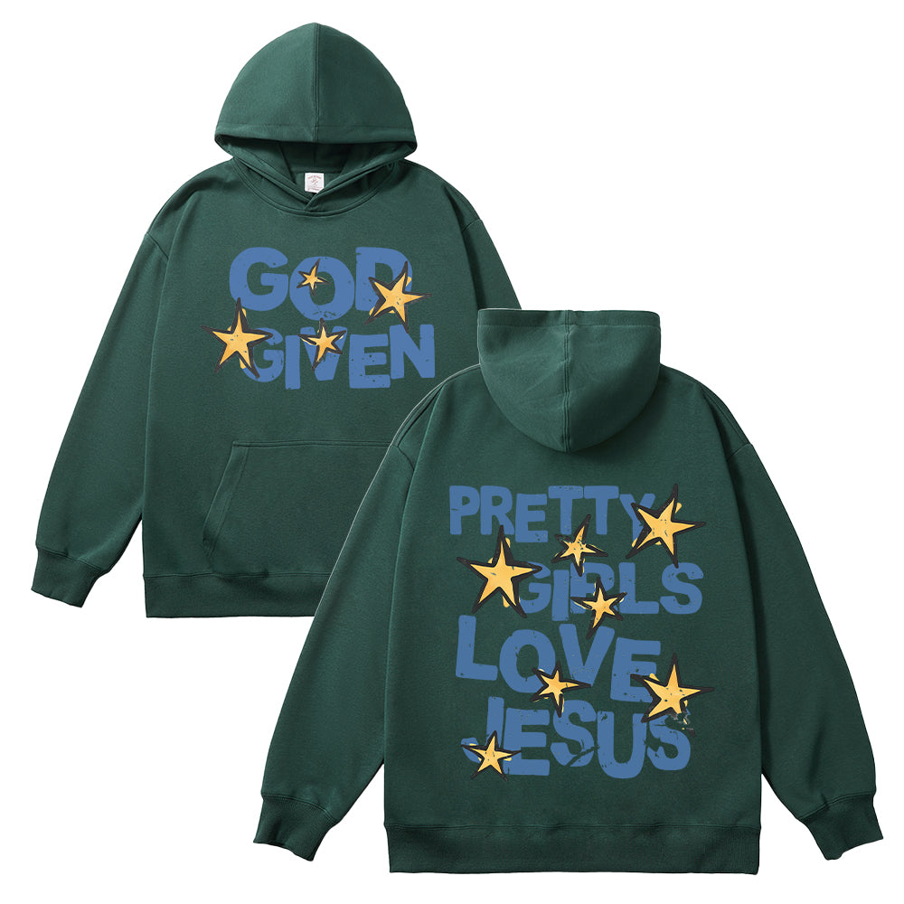 Pretty Girls Love Jesus Unisex Cotton Hoodie