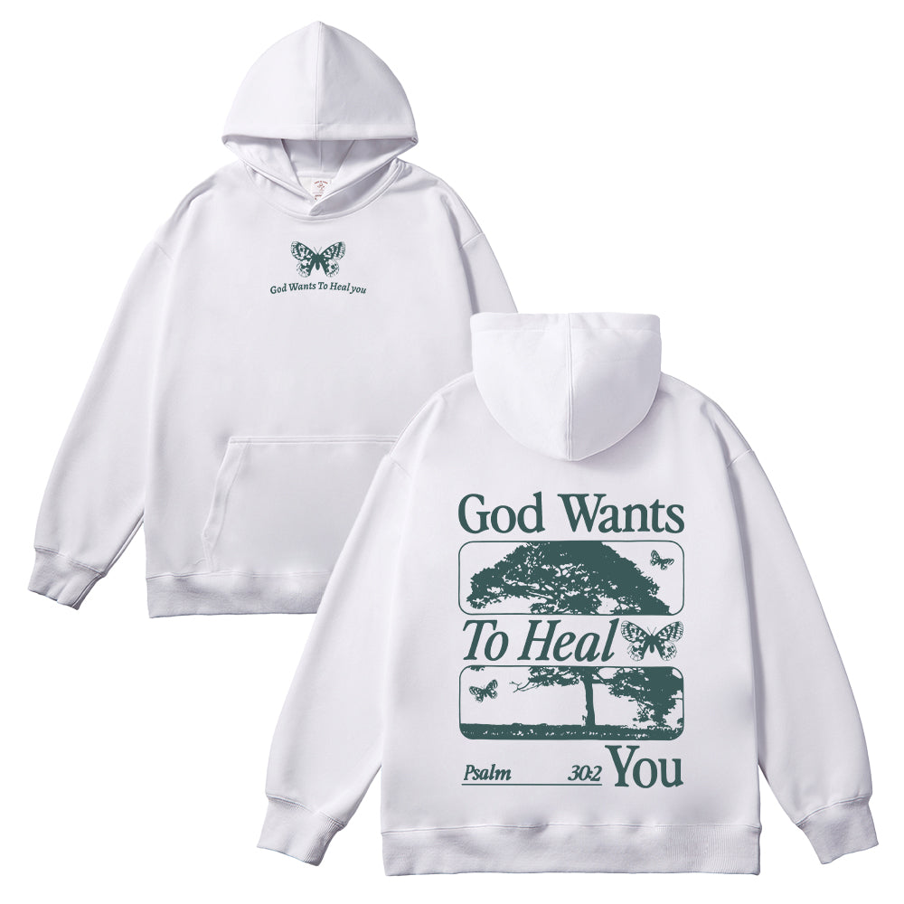 God Wants to Heal You Unisex Cotton Hoodie