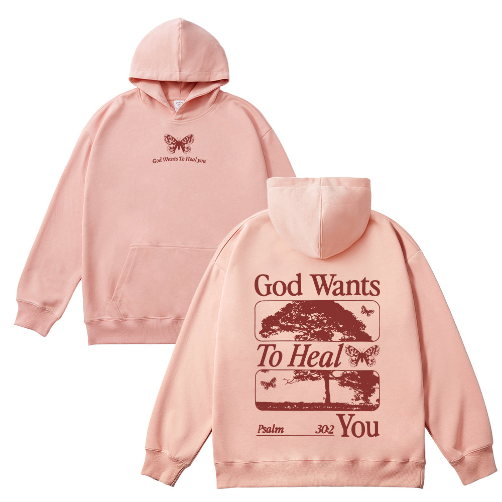God Wants to Heal You Unisex Cotton Hoodie