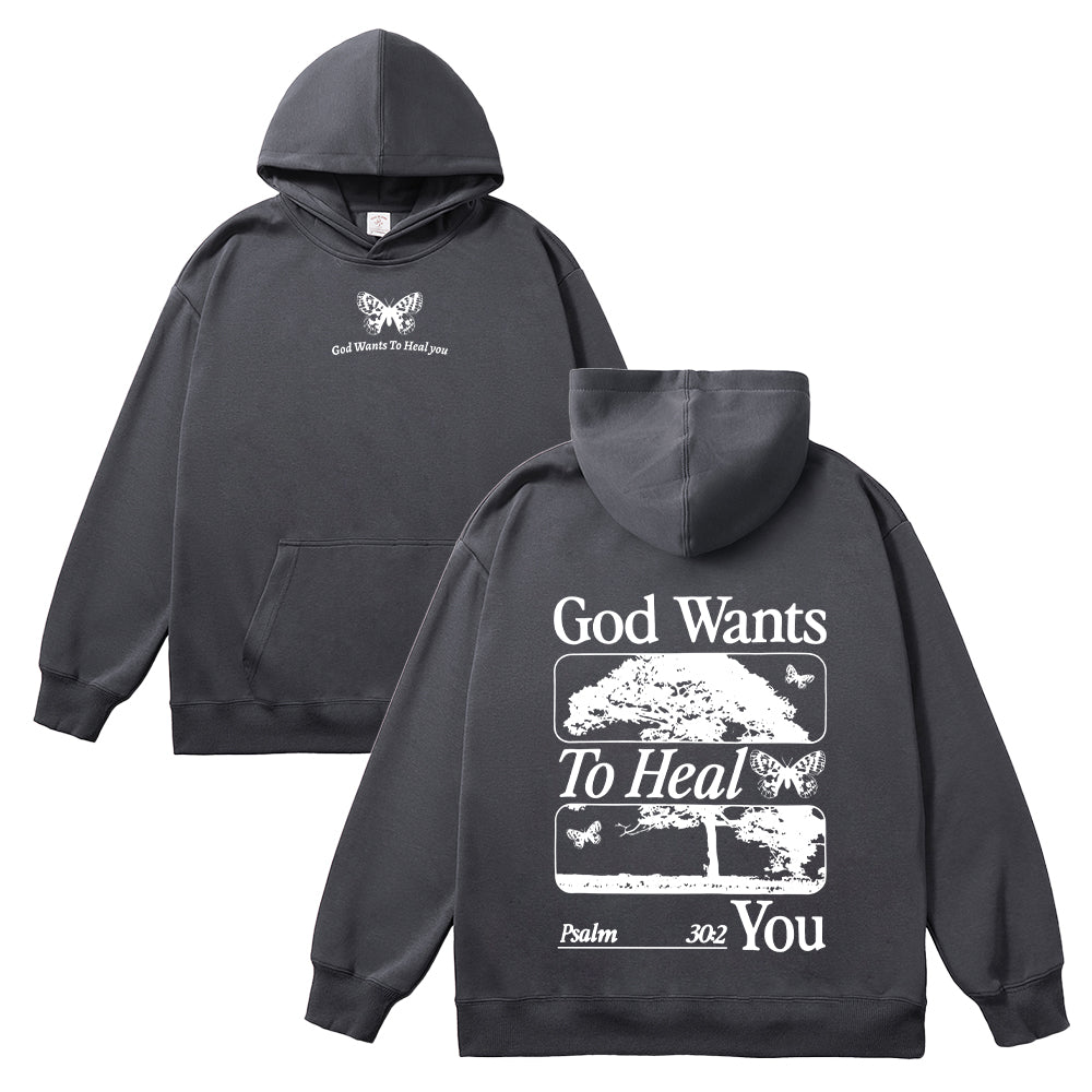 God Wants to Heal You Unisex Cotton Hoodie
