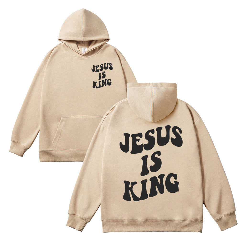 Jesus Is King Unisex Cotton Hoodie