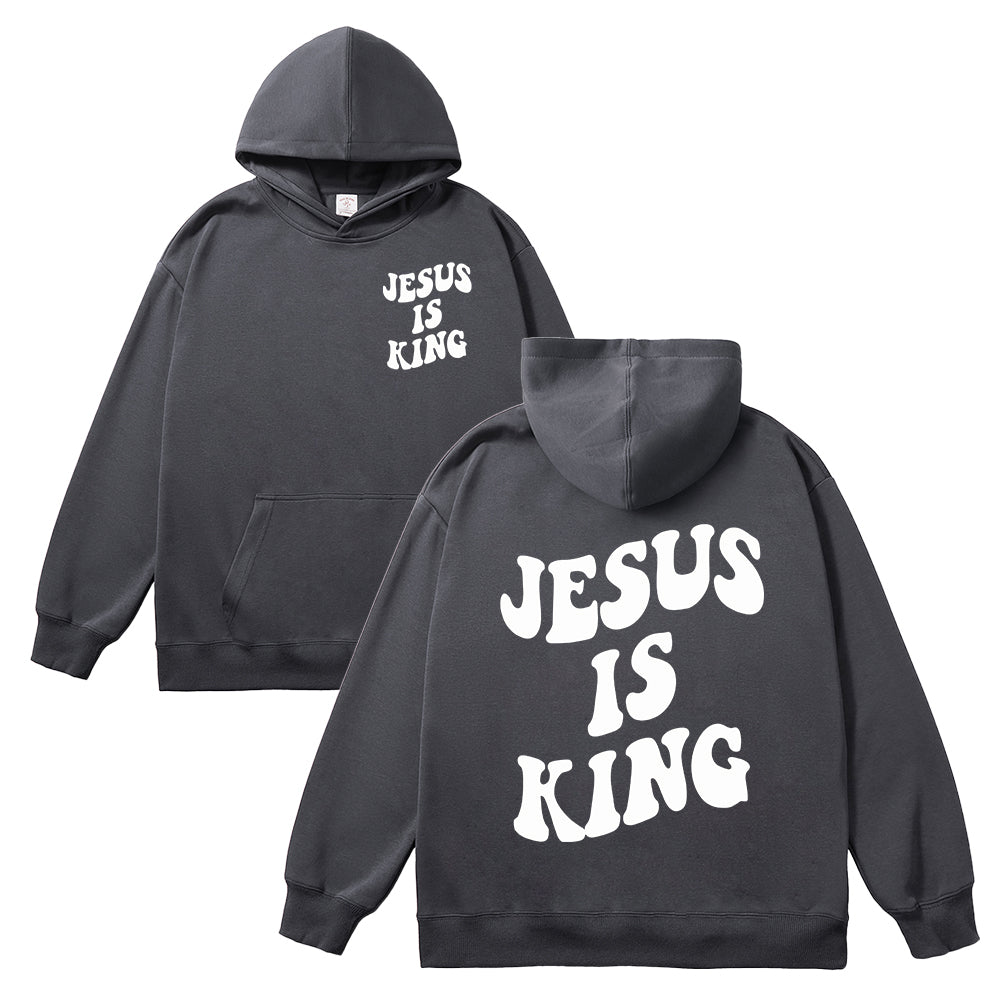 Jesus Is King Unisex Cotton Hoodie