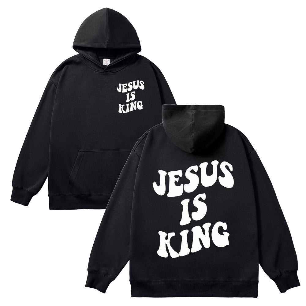 Jesus Is King Unisex Cotton Hoodie