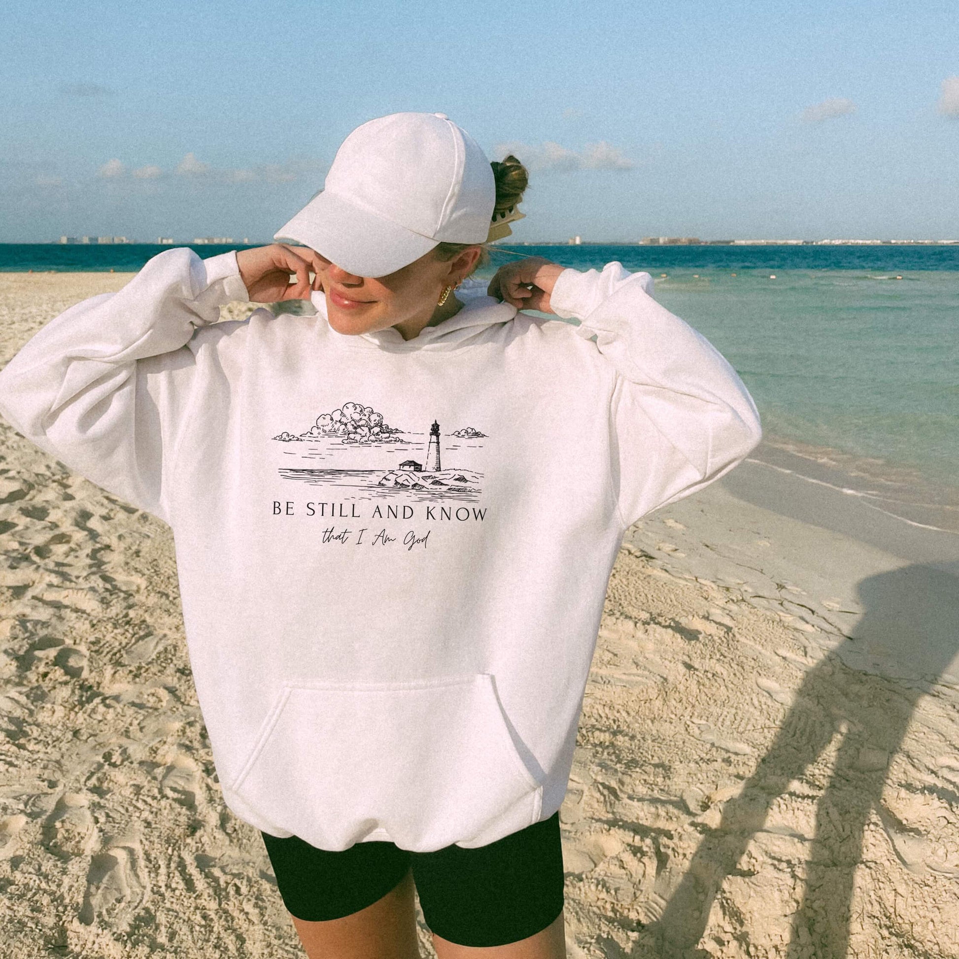 Be Still and Know That I Am God Psalm 46:10 Unisex Cotton Hoodie